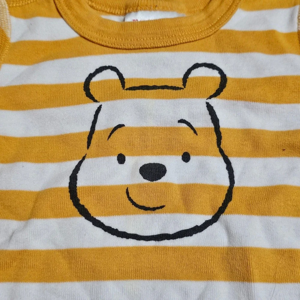 Hanna Andersson Disney Baby Winnie The‎ Pooh Yellow Pajamas 70 6-12 Months